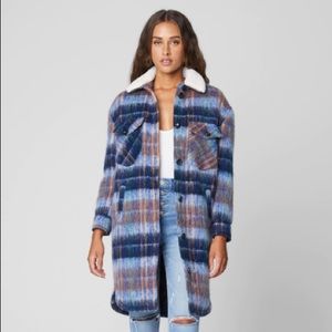 Blank NYC Plaid Shacket Size XS